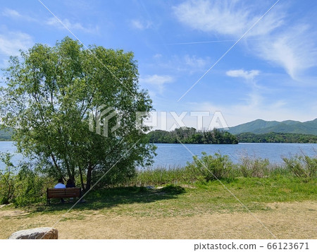 景觀，自然，景觀，景觀，公園，陽水，楊平，兩個頭，兩個頭，山，樹木，森林，字段，河，天空 66123671