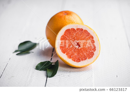 Fruit Grapefruiton white background 66123817