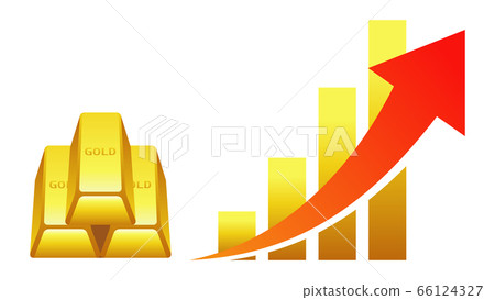 Image of rising gold price 66124327