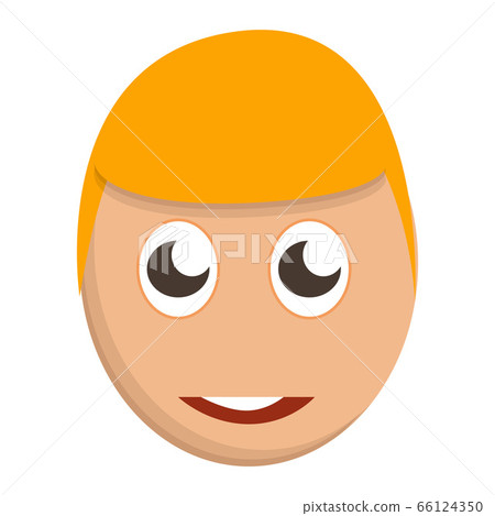Cute boy face icon, cartoon style Cute boy face icon, cartoon style 66124350