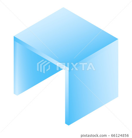Cube table icon, isometric style Cube table icon, isometric style 66124856