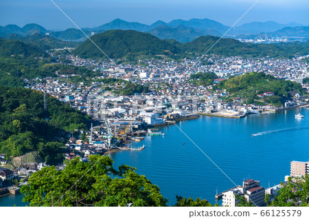 《廣島縣》尾道市容和初夏清晨《上淨寺天文台》 66125579