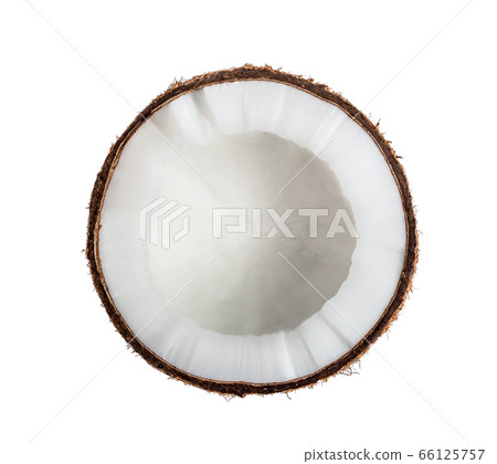 Coconut Half isolated on white background Coconut Half isolated on white background 66125757