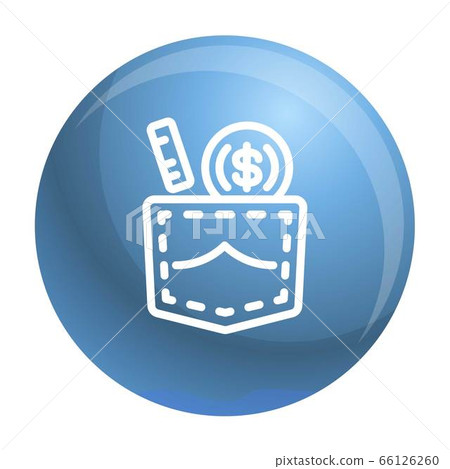 Bribery pocket money icon, outline style 66126260