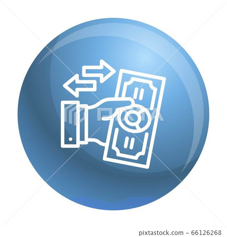 Reverse bribery icon, outline style 66126268