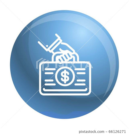 Corruption money case icon, outline style Corruption money case icon, outline style 66126271