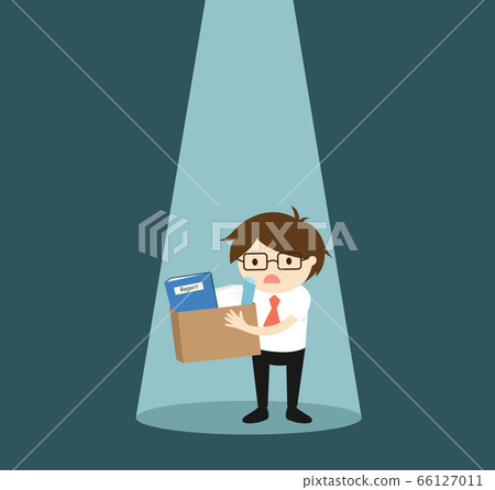Business concept, Businessman in the spotlight 66127011