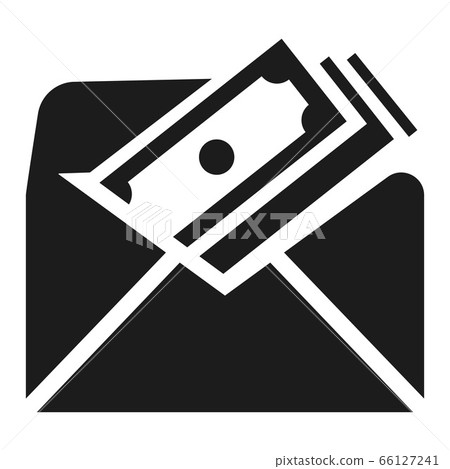 Envelope bribery money icon, simple style 66127241