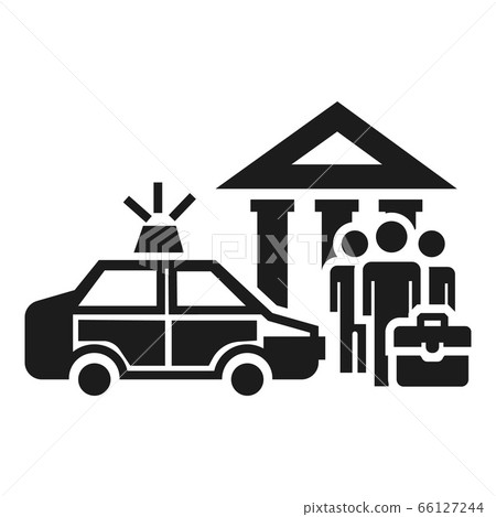 Police bribery case icon, simple style Police bribery case icon, simple style 66127244
