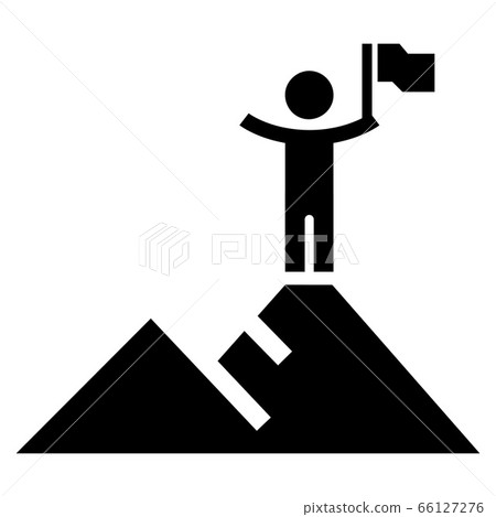 Hight political target icon, simple style 66127276