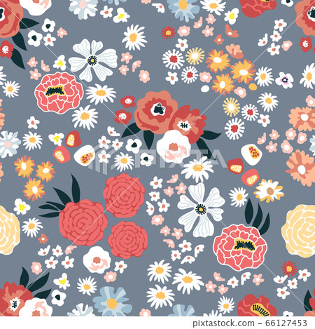 Seamless print with flowers. 66127453