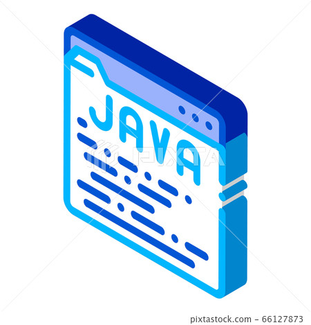 Coding Language Java System isometric icon vector illustration 66127873