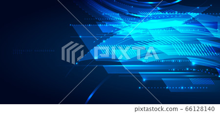 Abstract blue geometric lines overlapping layer - Stock Illustration ...