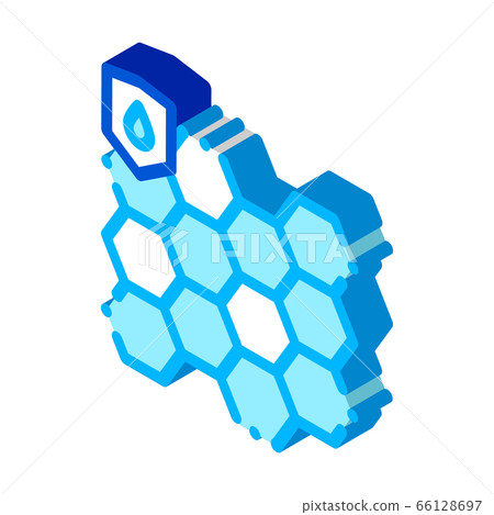 Waterproof Biometrical Material isometric icon vector illustration 66128697