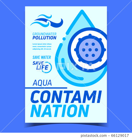 Aqua Contamination Creative Promo Banner Vector Aqua Contamination Creative Promo Banner Vector 66129017