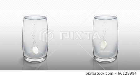 Effervescent soluble tablet in water glass Effervescent soluble tablet in water glass 66129984