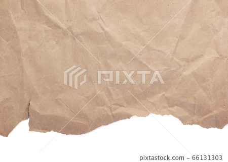 wrinkled or crumpled paper on white background wrinkled or crumpled paper on white background 66131303