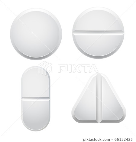 Medical pills. Vector illustration mockups of set Medical pills. Vector illustration mockups of set 66132425
