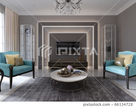 Modern tv unit, tv stand in the living room art 66134728