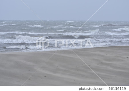 Winter sand beach Winter sand beach 66136119