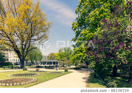 Empty Riga parks in sunny spring Empty Riga parks in sunny spring 66136720