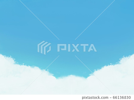 Illustration blue sky and clouds - Stock Illustration [66136830] - PIXTA