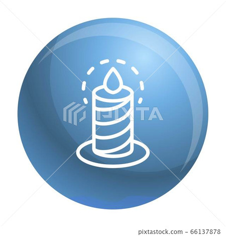 Burning candle icon, outline style Burning candle icon, outline style 66137878