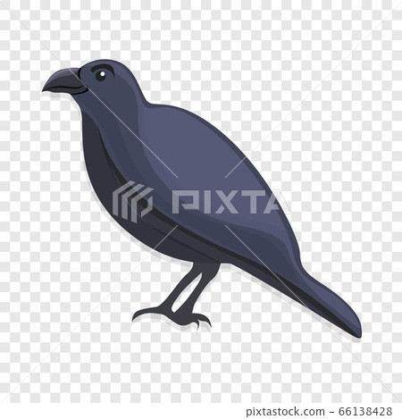 Black crow icon, cartoon style Black crow icon, cartoon style 66138428