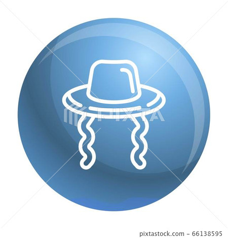 Jewish hat icon, outline style Jewish hat icon, outline style 66138595