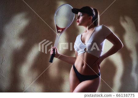 Woman in a shadow stripe 66138775