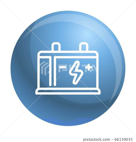 Car battery icon, outline style 66139035