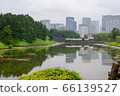 Sakuradamon and Marunouchi Buildings reflected in the Sakurada moat 66139527