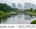 Sakuradamon and Marunouchi Buildings reflected in the Sakurada moat 66139528
