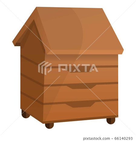 Bee house icon, cartoon style Bee house icon, cartoon style 66140293