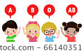 cute kids and Blood type, Blood type with happy children Healthy concept isolated on white background vector illustration 66140351