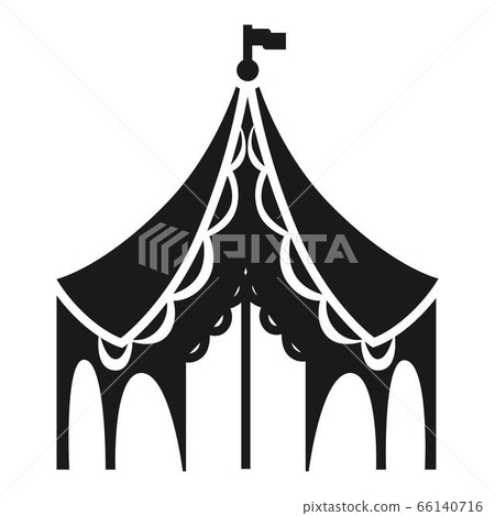 Festival tent icon, simple style 66140716