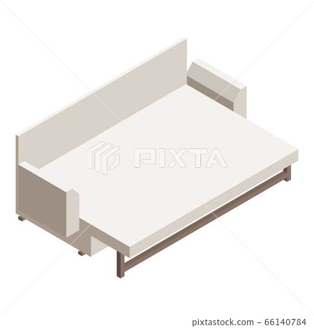 House sleep sofa icon, isometric style 66140784