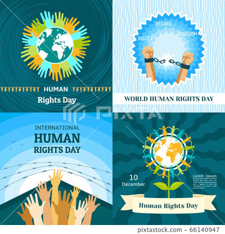 Rights Day banner set, flat style Rights Day banner set, flat style 66140947