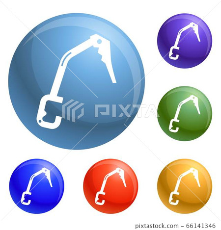 Climb tool icons set vector 66141346