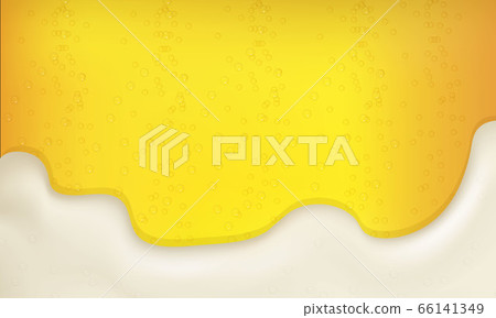 Cool liquid drink.Vector illustration of realistic light or dark beer. 66141349