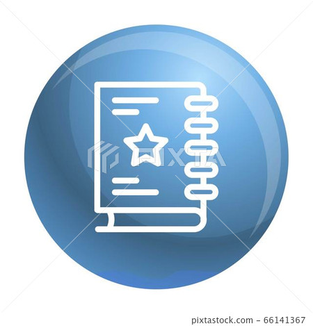 Sketch book icon, outline style Sketch book icon, outline style 66141367
