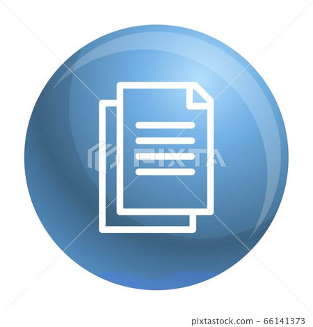 Office paper icon, outline style 66141373