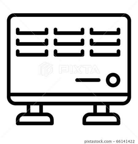 Room metal heater icon, outline style Room metal heater icon, outline style 66141422