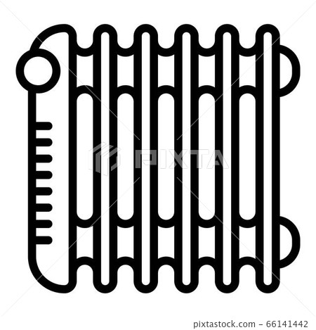 Oil home heater icon, outline style Oil home heater icon, outline style 66141442