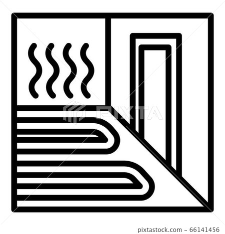 Heating floor room icon, outline style Heating floor room icon, outline style 66141456
