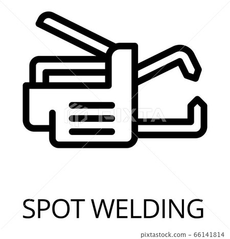 Spot welding icon, outline style 66141814