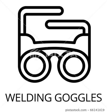 Welding goggles icon, outline style Welding goggles icon, outline style 66141819