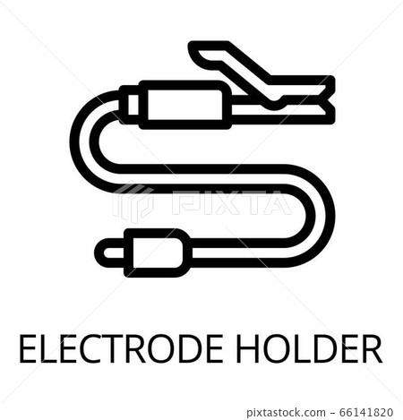 Electrode holder icon, outline style Electrode holder icon, outline style 66141820