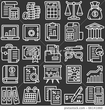 Chemistry icon set, outline style Chemistry icon set, outline style 66141860