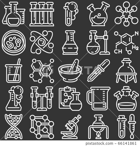 Planets icon set, outline style Planets icon set, outline style 66141861